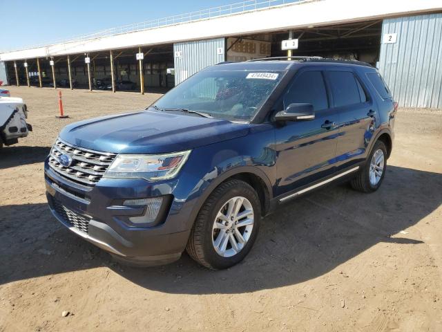 1FM5K7DHXHGB46476 - 2017 FORD EXPLORER XLT BLUE photo 1