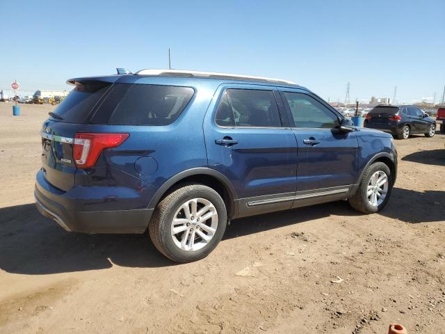 1FM5K7DHXHGB46476 - 2017 FORD EXPLORER XLT BLUE photo 3