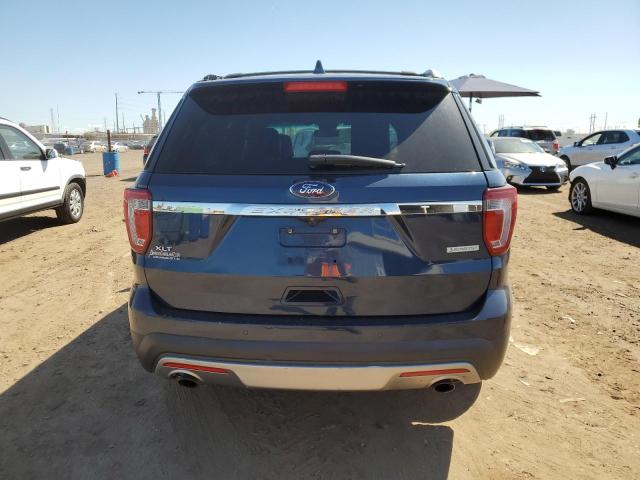 1FM5K7DHXHGB46476 - 2017 FORD EXPLORER XLT BLUE photo 6