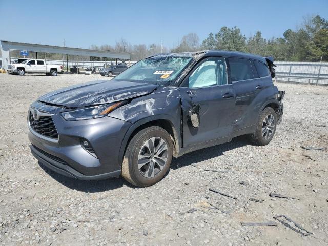 5TDGZRAH9MS527616 - 2021 TOYOTA HIGHLANDER XLE GRAY photo 1