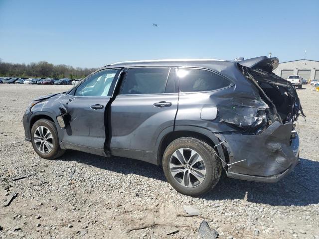 5TDGZRAH9MS527616 - 2021 TOYOTA HIGHLANDER XLE GRAY photo 2
