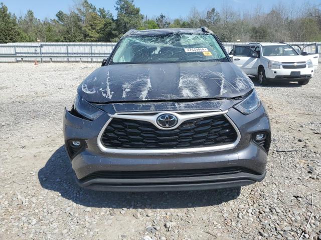 5TDGZRAH9MS527616 - 2021 TOYOTA HIGHLANDER XLE GRAY photo 5