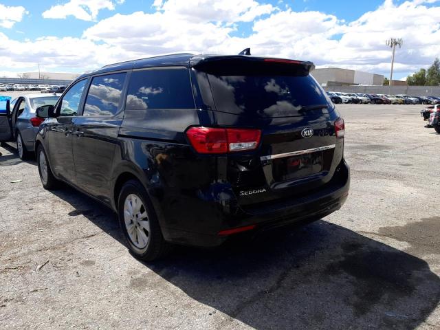 KNDMB5C19G6213520 - 2016 KIA SEDONA LX BLACK photo 2