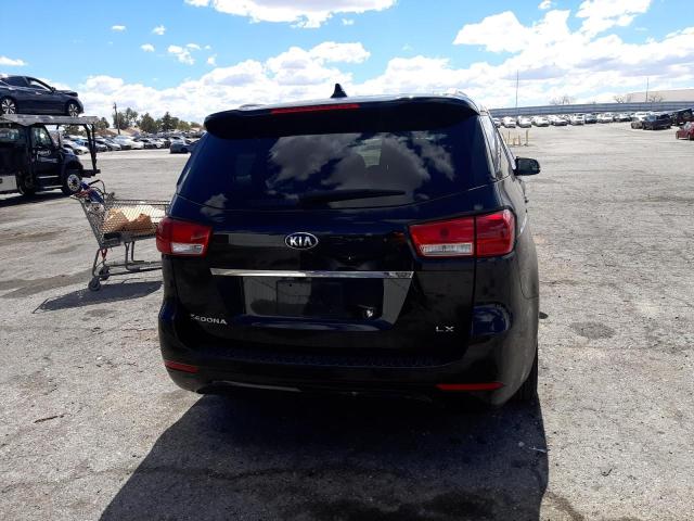 KNDMB5C19G6213520 - 2016 KIA SEDONA LX BLACK photo 6