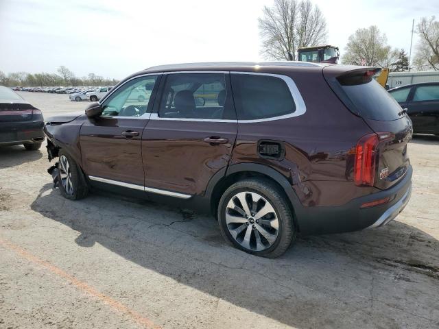 5XYP3DHC8MG186690 - 2021 KIA TELLURIDE EX BURGUNDY photo 2