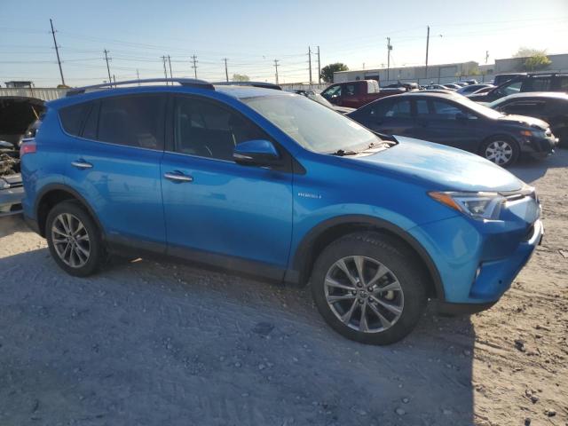 JTMDJREV3JD231993 - 2018 TOYOTA RAV4 HV LIMITED BLUE photo 4