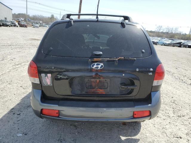 KM8SC13D16U034997 - 2006 HYUNDAI SANTA FE GLS BLACK photo 6