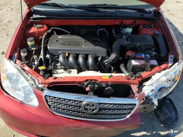 2T1BR32E86C693844 - 2006 TOYOTA COROLLA CE RED photo 11