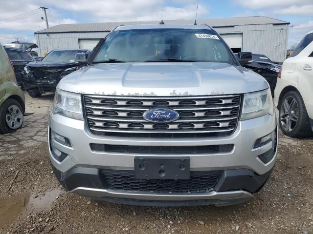 1FM5K8D81GGB63879 - 2016 FORD EXPLORER XLT SILVER photo 5