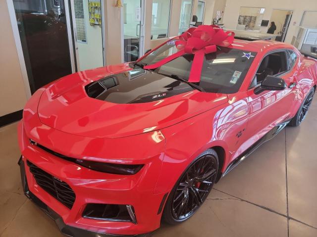 1G1FK1R66J0130585 - 2018 CHEVROLET CAMARO ZL1 RED photo 2