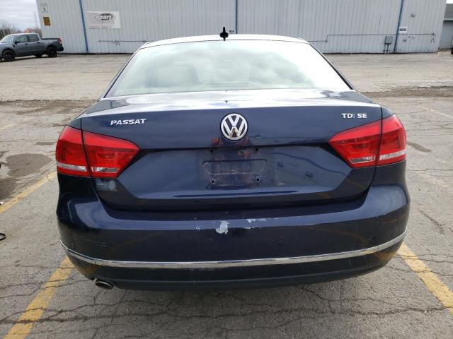 1VWBN7A34EC040774 - 2014 VOLKSWAGEN PASSAT SE BLUE photo 6