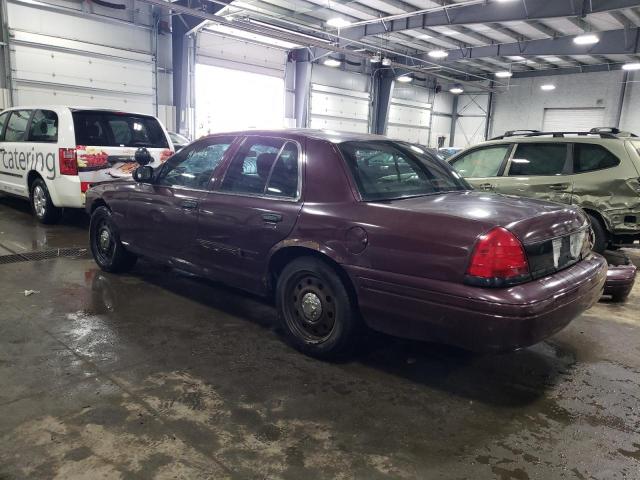 2FAHP71V79X120657 - 2009 FORD CROWN VICT POLICE INTERCEPTOR BURGUNDY photo 2