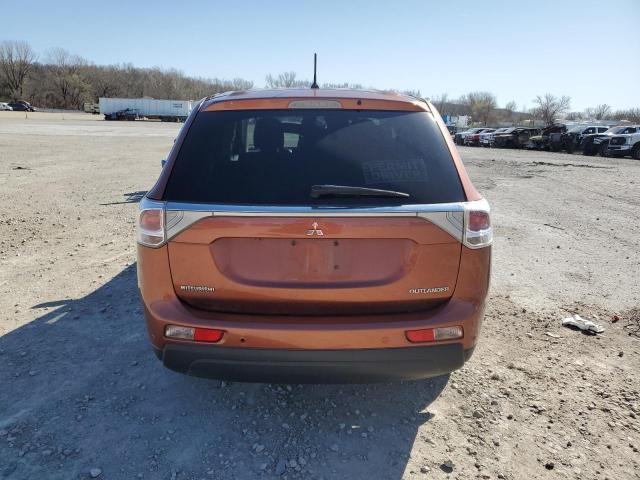 JA4AZ3A37EZ005617 - 2014 MITSUBISHI OUTLANDER SE ORANGE photo 6