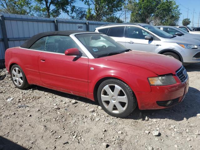 WAUAC48H96K007553 - 2006 AUDI A4 1.8 CABRIOLET RED photo 4