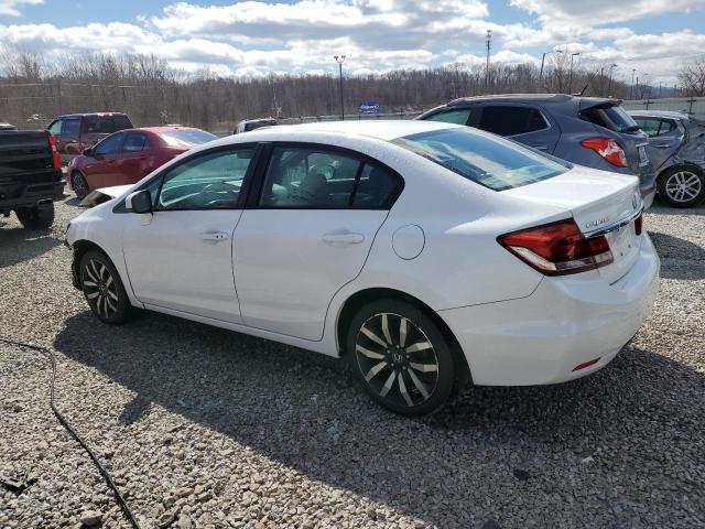 19XFB2F90FE105515 - 2015 HONDA CIVIC EXL WHITE photo 2