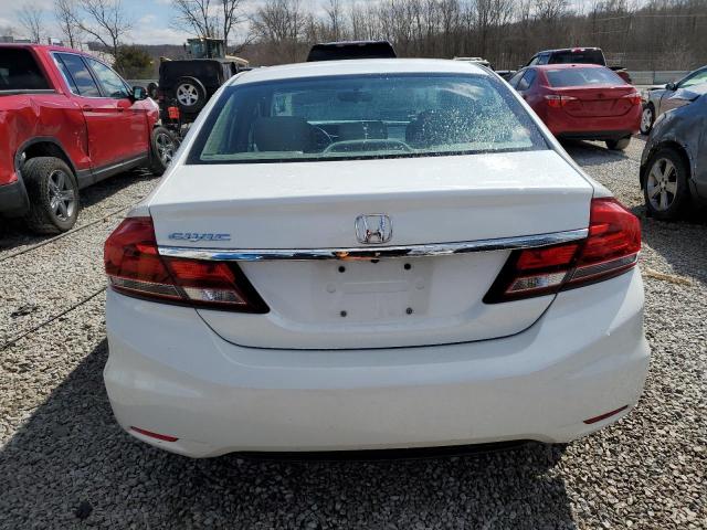 19XFB2F90FE105515 - 2015 HONDA CIVIC EXL WHITE photo 6