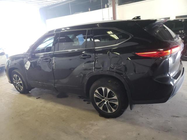 5TDGZRBH5NS582399 - 2022 TOYOTA HIGHLANDER XLE Սև լուսանկար 2