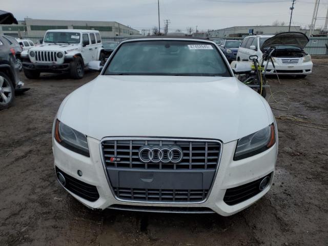 WAUVGAFH3AN007823 - 2010 AUDI S5 PRESTIGE WHITE photo 5