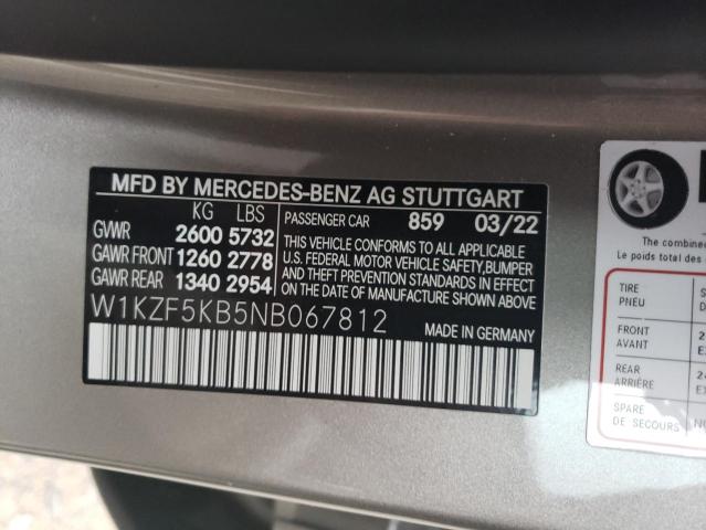 W1KZF5KB5NB067812 - 2022 MERCEDES-BENZ E 450 4MATIC GRAY photo 13