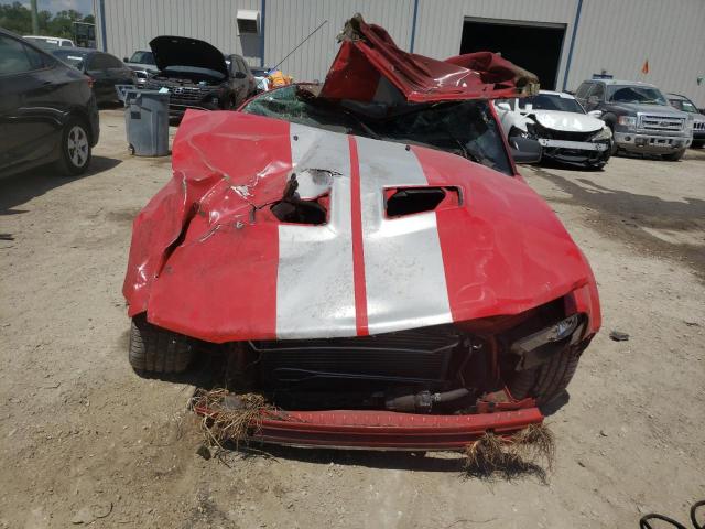 1ZVHT88S785205129 - 2008 FORD MUSTANG SHELBY GT500 RED photo 5