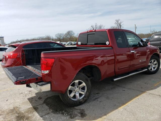 1N6BA06B27N222872 - 2007 NISSAN TITAN XE RED photo 3