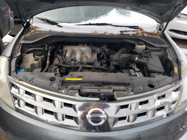 JN8AZ08TX5W329256 - 2005 NISSAN MURANO SL GRAY photo 12