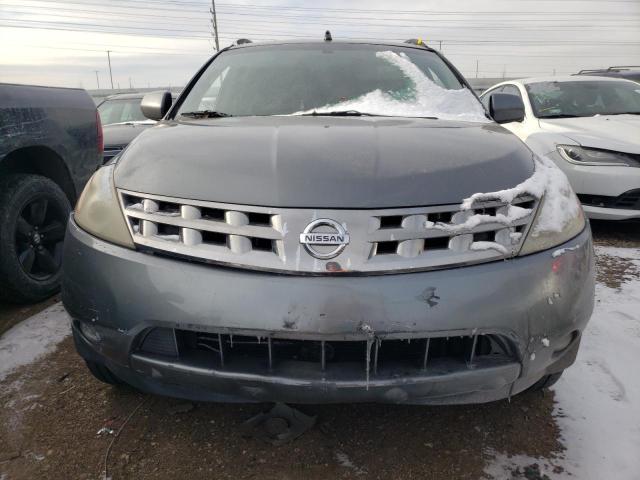 JN8AZ08TX5W329256 - 2005 NISSAN MURANO SL GRAY photo 5