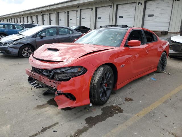 2C3CDXGJ8MH565563 - 2021 DODGE CHARGER SCAT PACK RED photo 1
