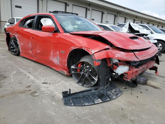 2C3CDXGJ8MH565563 - 2021 DODGE CHARGER SCAT PACK RED photo 4