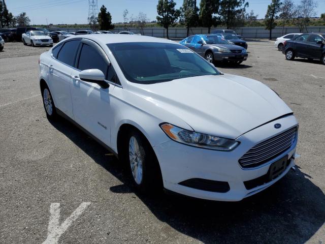 3FA6P0UU1GR342236 - 2016 FORD FUSION S HYBRID WHITE photo 4