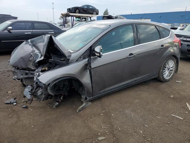 1FADP3N27EL320792 - 2014 FORD FOCUS TITANIUM GRAY photo 1