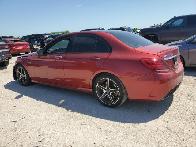 55SWF6EB2HU186335 - 2017 MERCEDES-BENZ C 43 4MATIC AMG RED photo 2