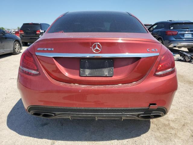 55SWF6EB2HU186335 - 2017 MERCEDES-BENZ C 43 4MATIC AMG RED photo 6