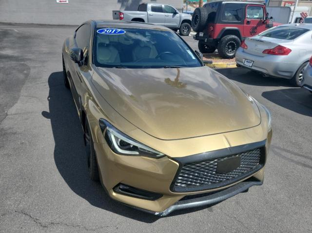 JN1FV7EKXHM610736 - 2017 INFINITI Q60 RED SPORT 400 GOLD photo 1