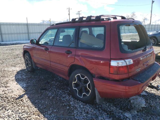 JF1SF65612H727410 - 2002 SUBARU FORESTER S წითელი ფოტო 2