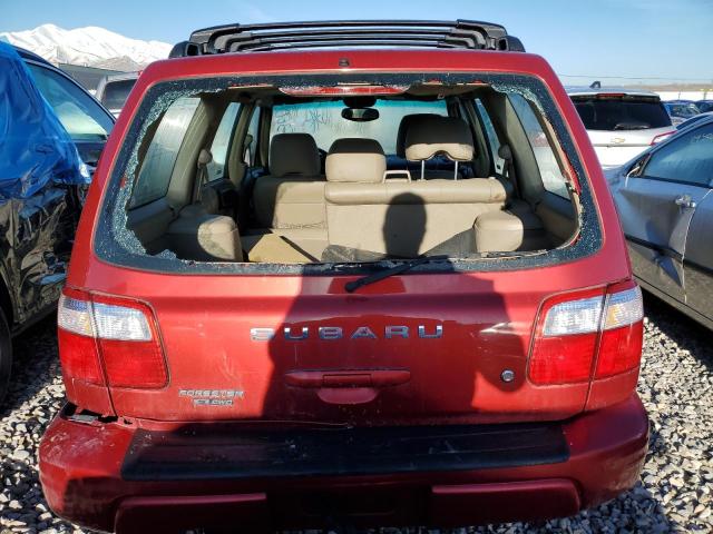 JF1SF65612H727410 - 2002 SUBARU FORESTER S წითელი ფოტო 6