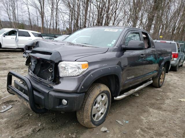 5TFUM5F11GX065458 - 2016 TOYOTA TUNDRA DOUBLE CAB SR/SR5 GRAY photo 1