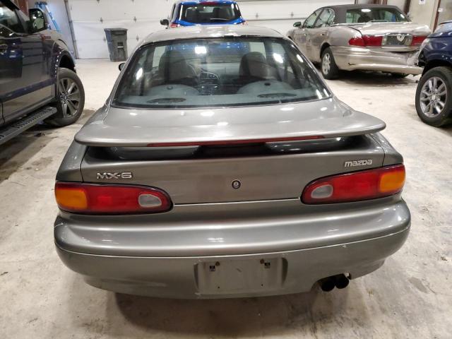 1YVGE31D0T5540288 - 1996 MAZDA MX-6 LS GRAY photo 6