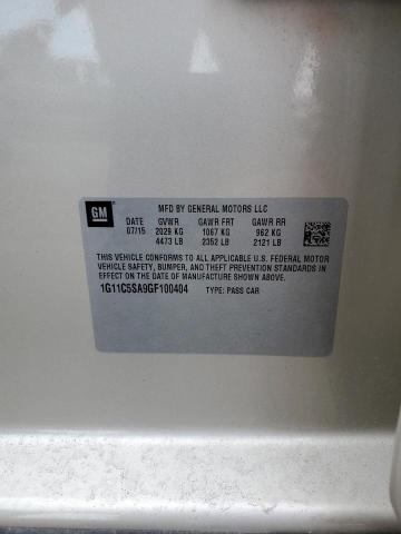 1G11C5SA9GF100404 - 2016 CHEVROLET MALIBU LIM LT 银色 照片 12