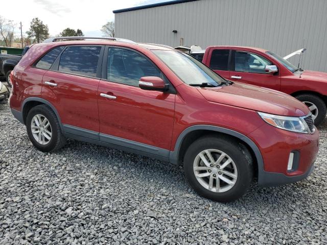 5XYKT3A68EG541156 - 2014 KIA SORENTO LX MAROON photo 4