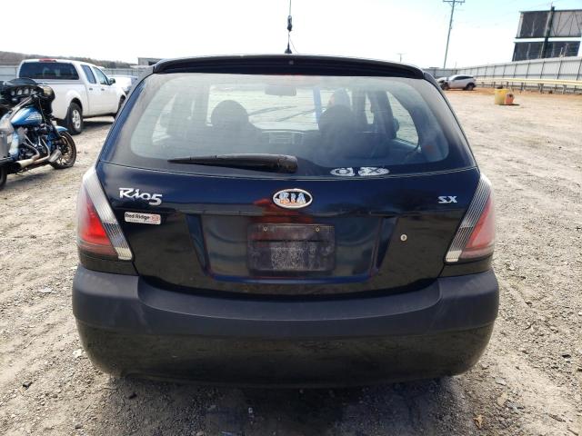 KNADE163466144244 - 2006 KIA RIO SX 5 BLACK photo 6