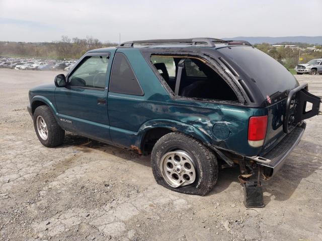 1GNCT18W4TK231339 - 1996 CHEVROLET BLAZER GREEN photo 2