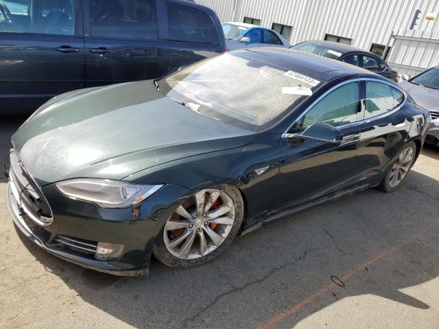 5YJSA1H18EFP28912 - 2014 TESLA MODEL S Սև լուսանկար 1