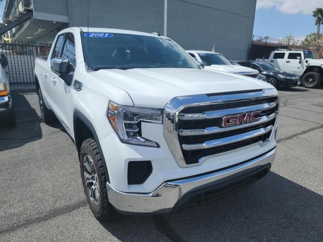 1GTV9BET1MZ371910 - 2021 GMC SIERRA K1500 SLE WHITE photo 1