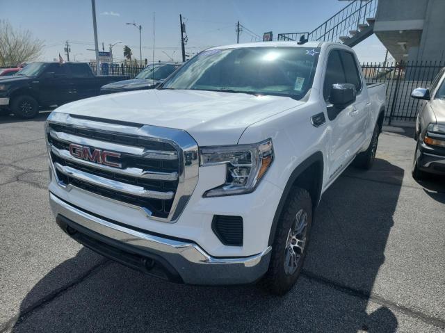 1GTV9BET1MZ371910 - 2021 GMC SIERRA K1500 SLE WHITE photo 2