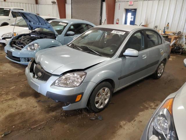 KNADE123386384359 - 2008 KIA RIO BASE BLUE photo 1