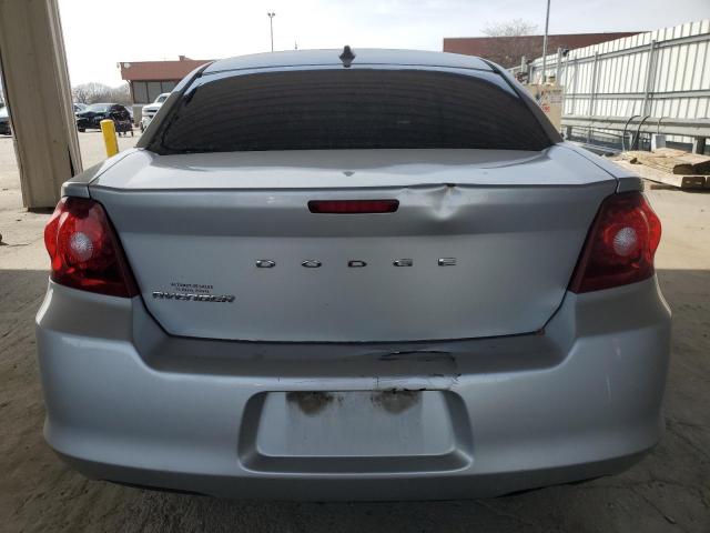 1C3CDZAB7CN154187 - 2012 DODGE AVENGER SE SILVER photo 6