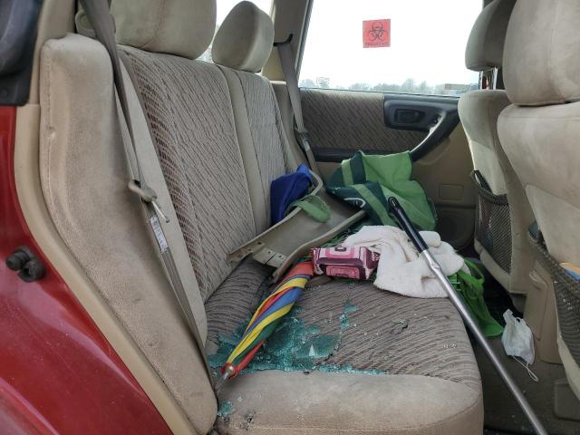 JF1SF6559YH717725 - 2000 SUBARU FORESTER S RED photo 10