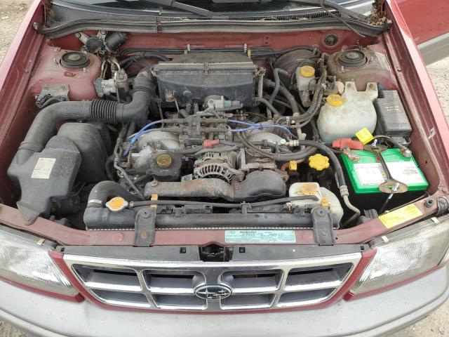 JF1SF6559YH717725 - 2000 SUBARU FORESTER S RED photo 11