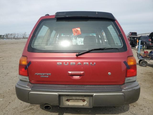 JF1SF6559YH717725 - 2000 SUBARU FORESTER S RED photo 6